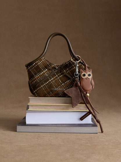 CHARLES & KEITH Featured / Hazel Checkered Bow Tubular Top Handle Bag - Multi