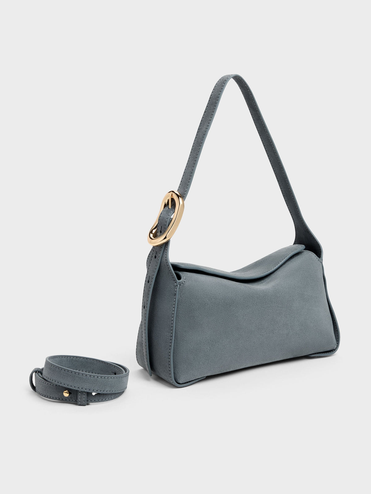 CHARLES & KEITH Deals / Aislin Shoulder Bag - Smoky Blue