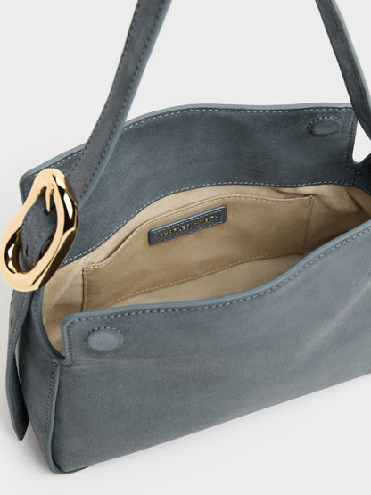 CHARLES & KEITH Deals / Aislin Shoulder Bag - Smoky Blue