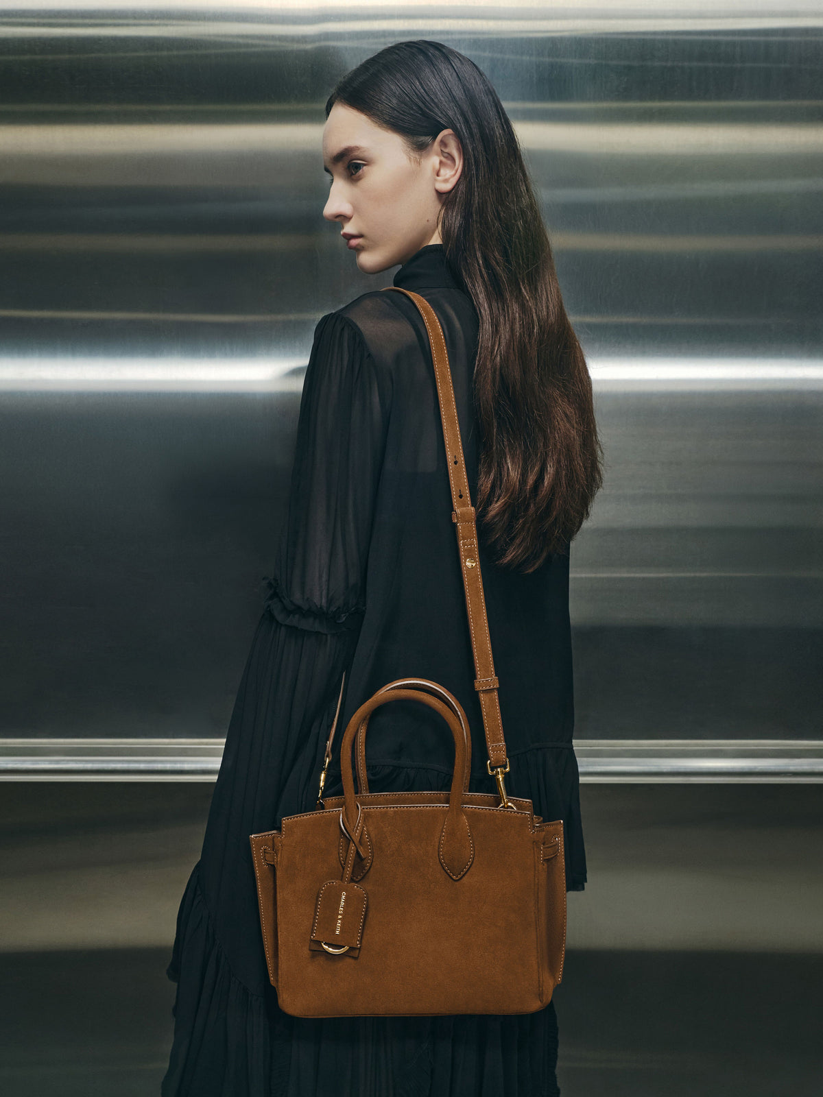 CHARLES & KEITH Popular / Ginevra Tote Bag - Pecan Brown