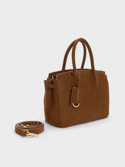 CHARLES & KEITH Popular / Ginevra Tote Bag - Pecan Brown
