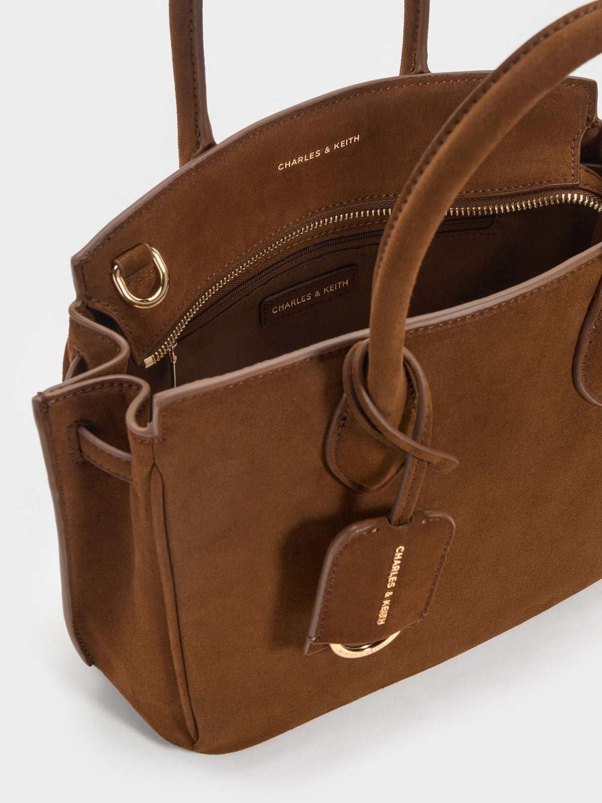 CHARLES & KEITH Popular / Ginevra Tote Bag - Pecan Brown