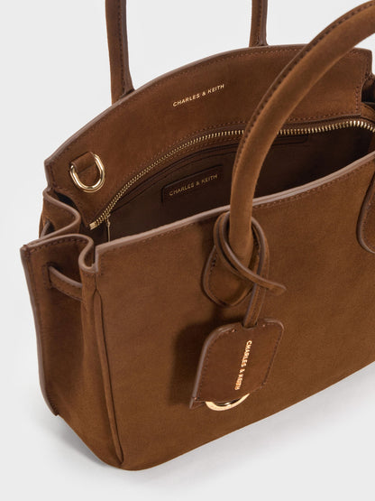 CHARLES & KEITH Popular / Ginevra Tote Bag - Pecan Brown