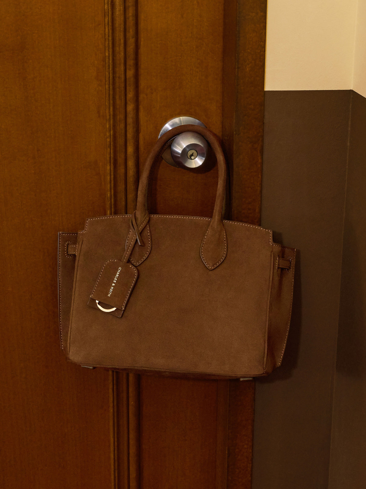 CHARLES & KEITH Popular / Ginevra Tote Bag - Pecan Brown