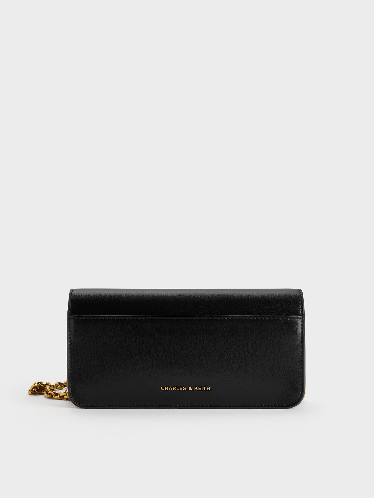 CHARLES & KEITH Quality / Cesia Wallet On Chain - Black