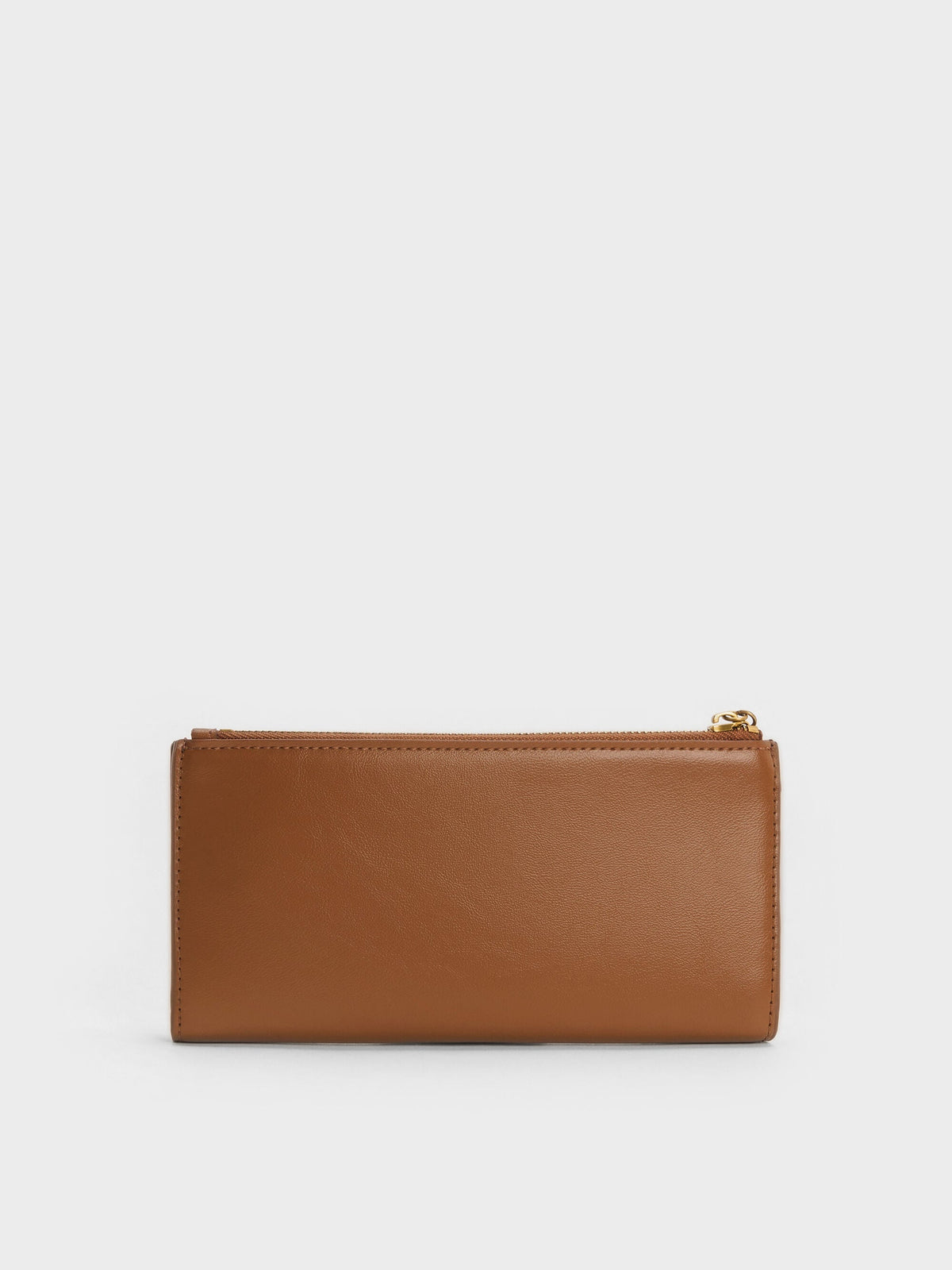 CHARLES & KEITH Value / Cesia Top-Zip Long Wallet - Chocolate