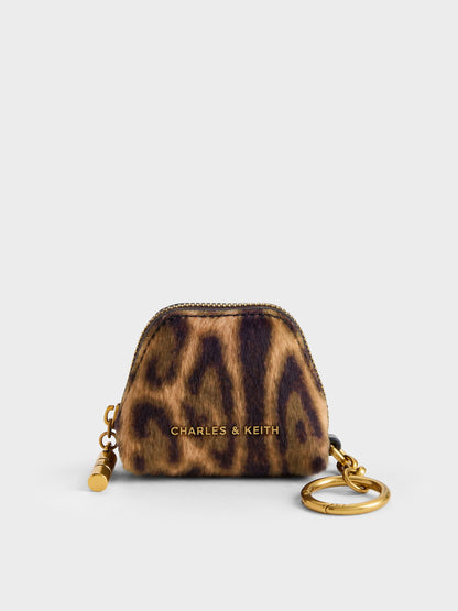 CHARLES & KEITH Customer Favorite / Cesia Leopard-Print Micro Pouch - Multi