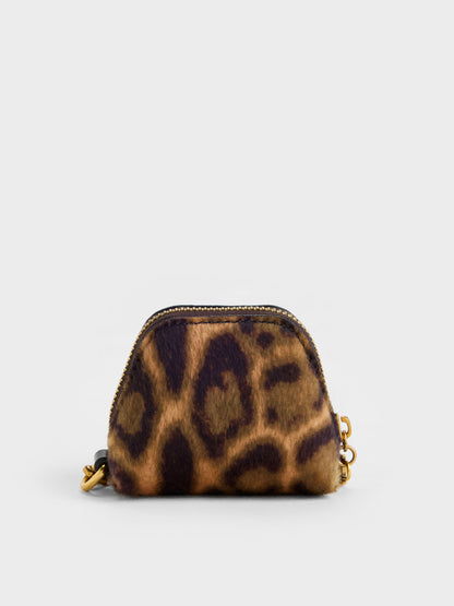 CHARLES & KEITH Customer Favorite / Cesia Leopard-Print Micro Pouch - Multi