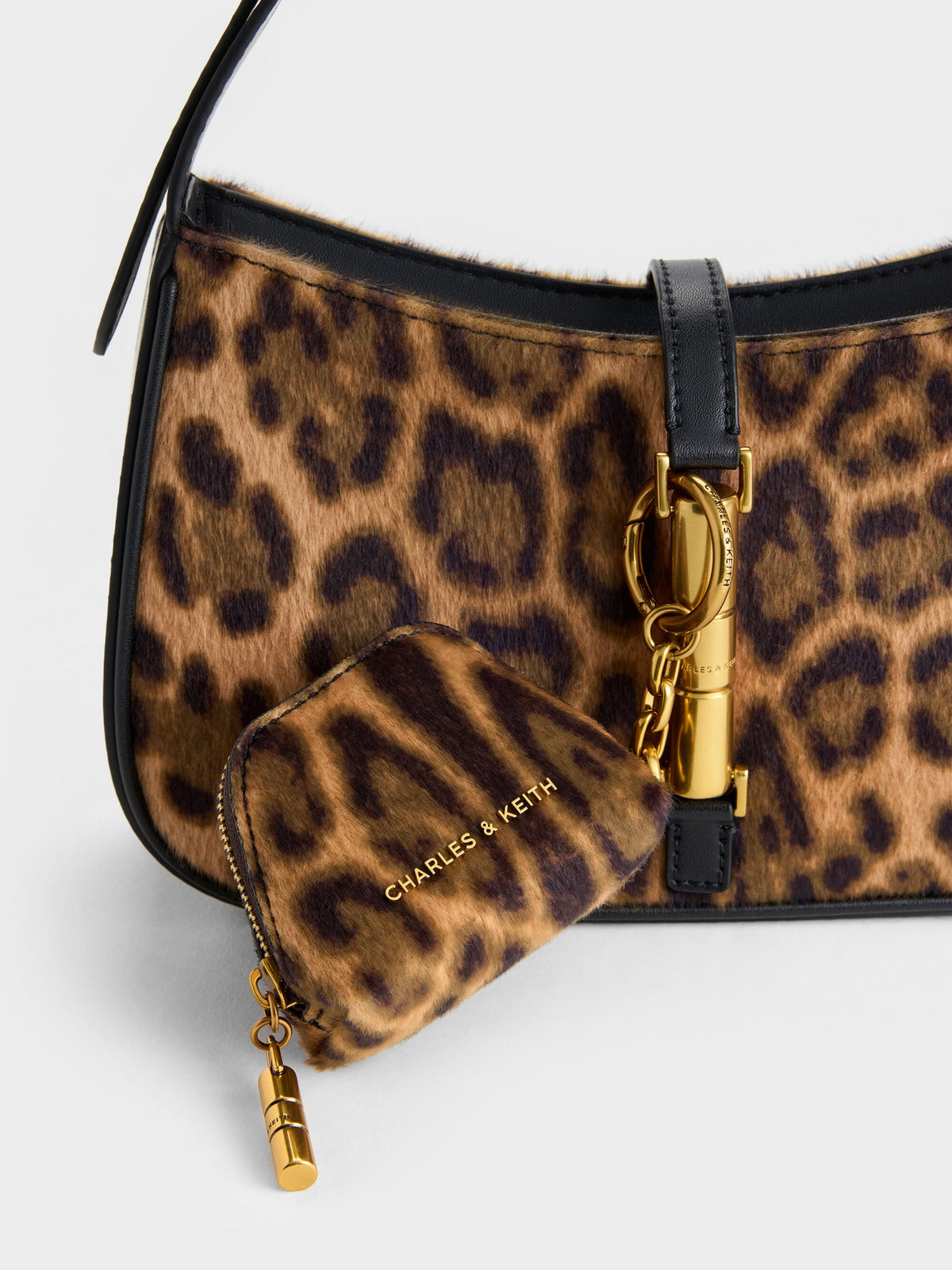 CHARLES & KEITH Customer Favorite / Cesia Leopard-Print Micro Pouch - Multi
