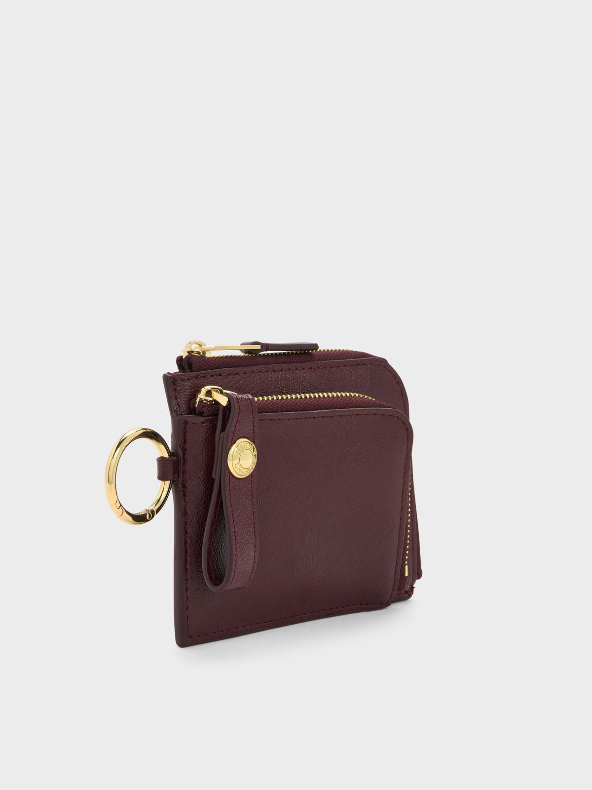CHARLES & KEITH Premium / Vega Zip-Around Pouch - Wineberry Red