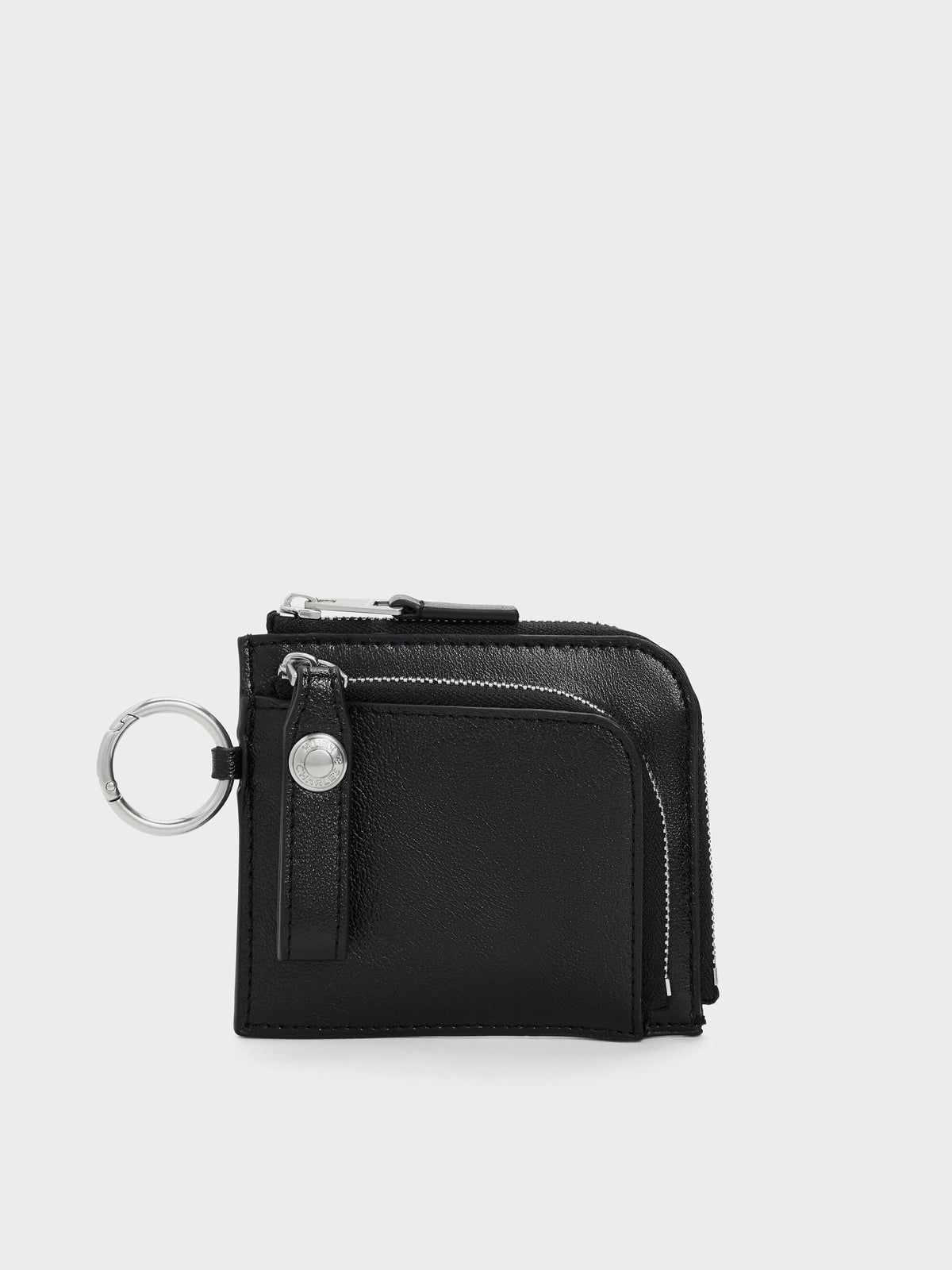 CHARLES & KEITH Essential / Vega Zip-Around Pouch - Noir