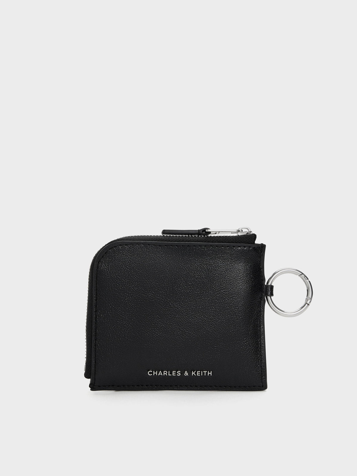 CHARLES & KEITH Essential / Vega Zip-Around Pouch - Noir