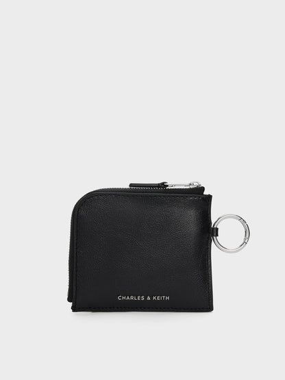 CHARLES & KEITH Essential / Vega Zip-Around Pouch - Noir