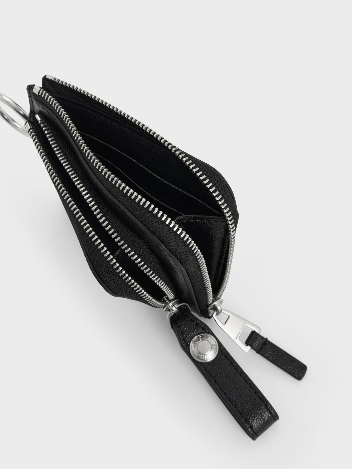 CHARLES & KEITH Essential / Vega Zip-Around Pouch - Noir