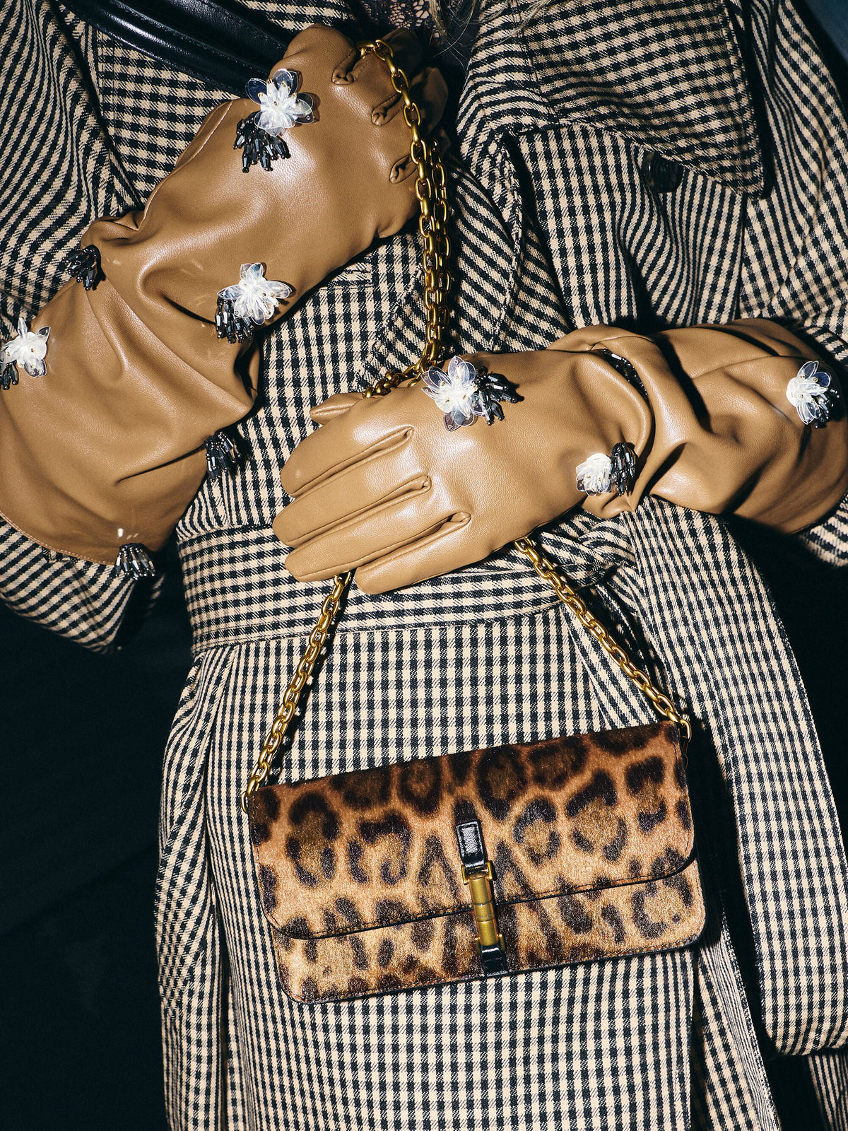 CHARLES & KEITH Smart Buy / Cesia Leopard-Print Wallet On Chain - Multi
