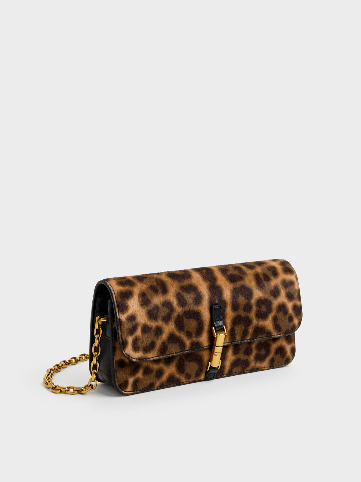 CHARLES & KEITH Smart Buy / Cesia Leopard-Print Wallet On Chain - Multi