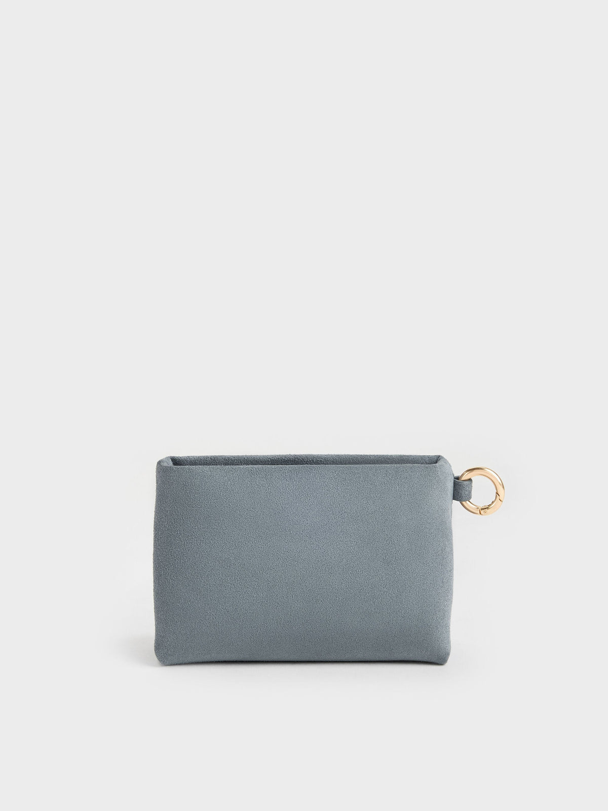 CHARLES & KEITH Top Pick / Zephyr Metallic-Accent Wristlet - Smoky Blue