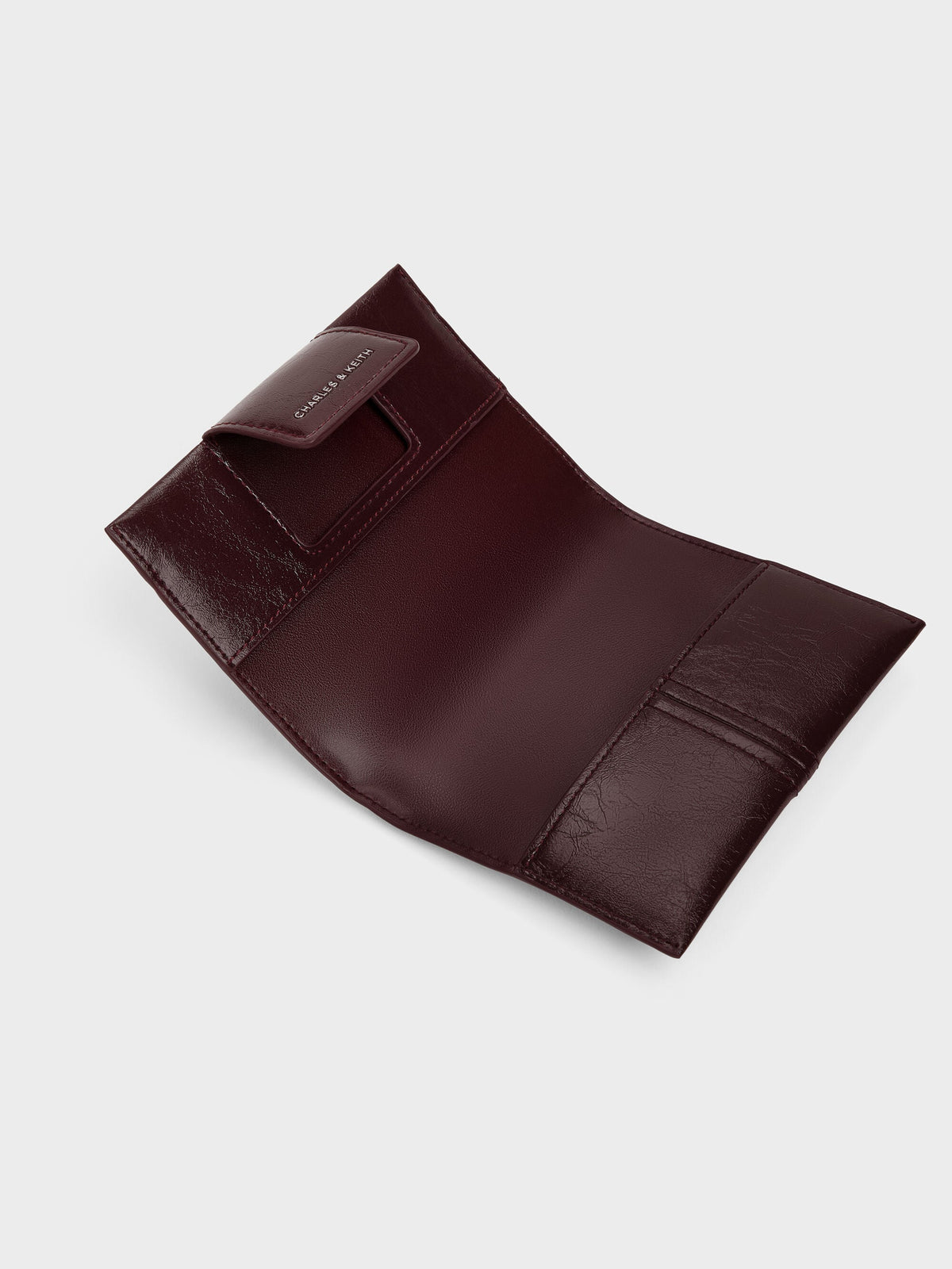 CHARLES & KEITH Exclusive / Noane Passport Holder - Wineberry Red