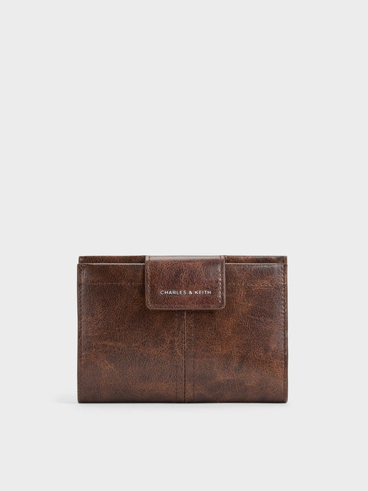 CHARLES & KEITH Customer Favorite / Noane Passport Holder - Distressed Coffee