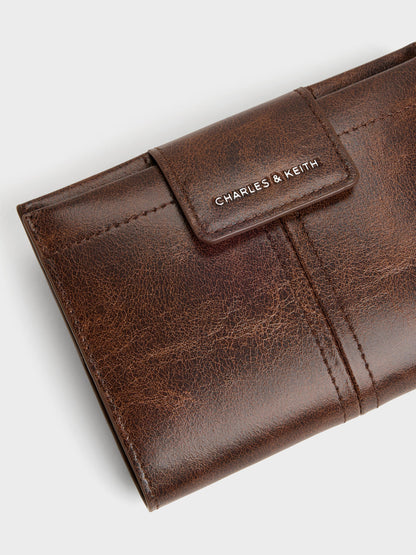 CHARLES & KEITH Customer Favorite / Noane Passport Holder - Distressed Coffee
