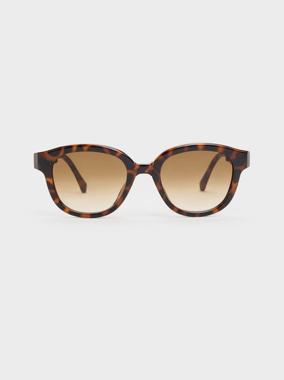 CHARLES & KEITH Best Price / Brea Round Sunglasses - T. Shell