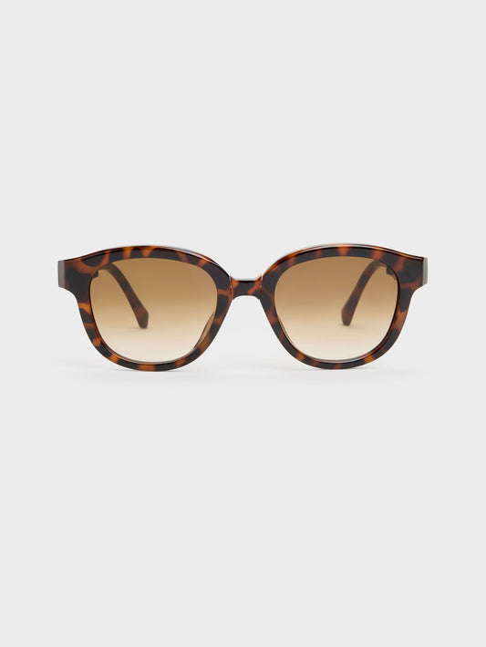 CHARLES & KEITH Best Price / Brea Round Sunglasses - T. Shell