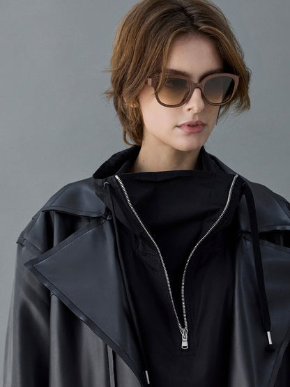 CHARLES & KEITH Smart Buy / Brea Round Sunglasses - Pecan Brown