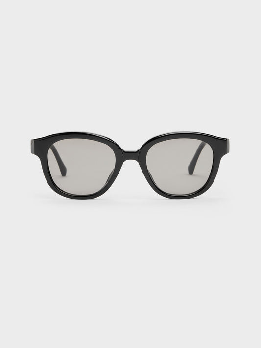CHARLES & KEITH Top Pick / Brea Round Sunglasses - Black