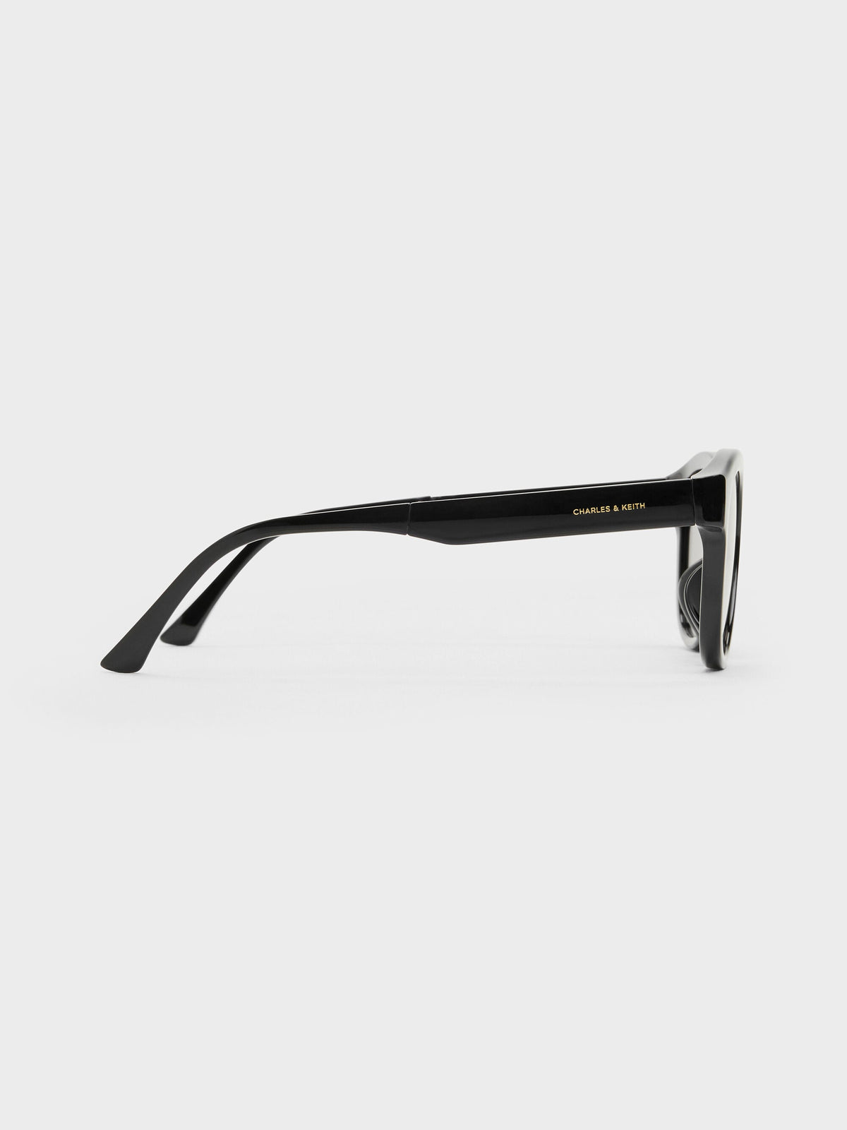 CHARLES & KEITH Top Pick / Brea Round Sunglasses - Black