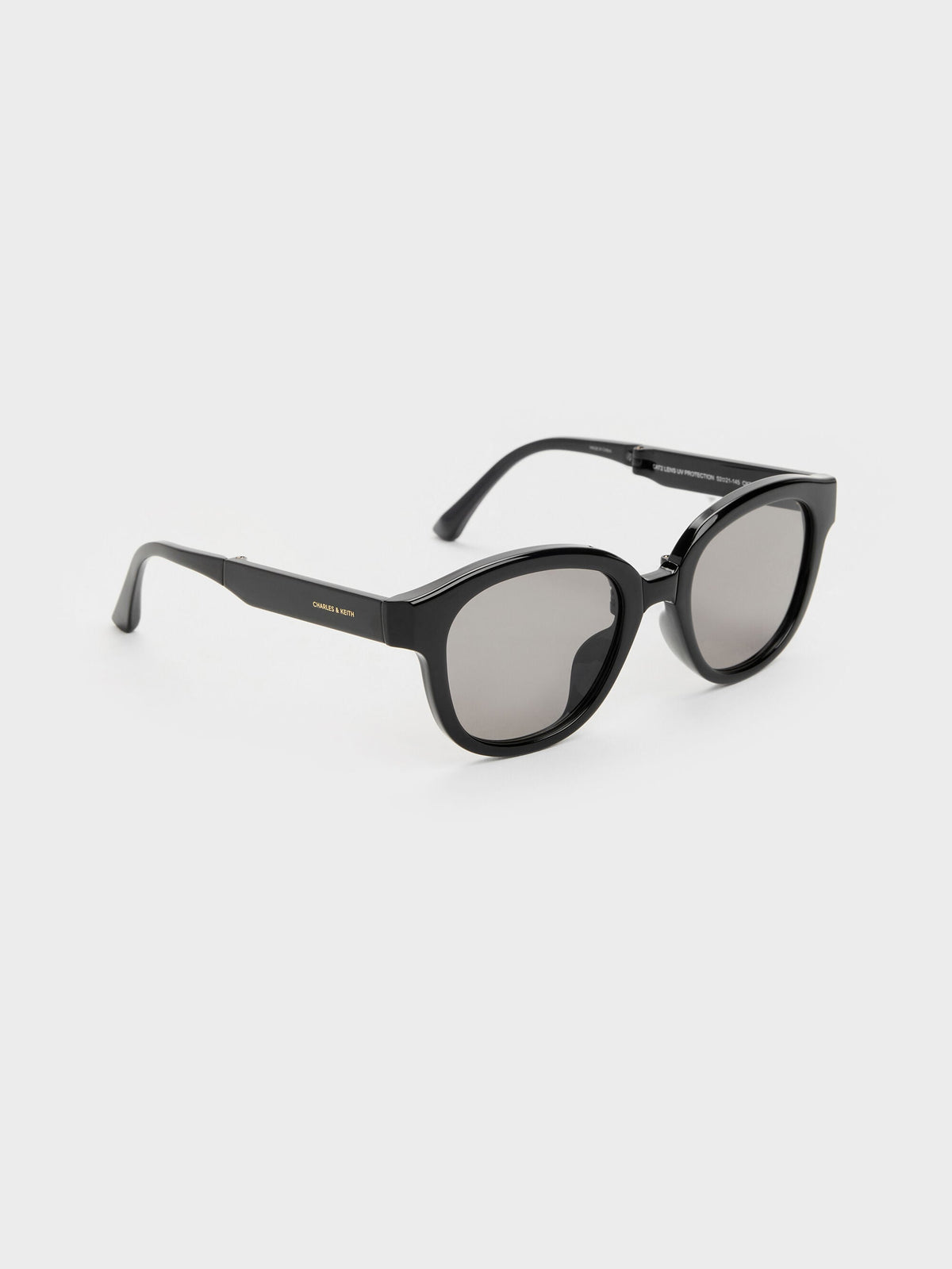 CHARLES & KEITH Top Pick / Brea Round Sunglasses - Black