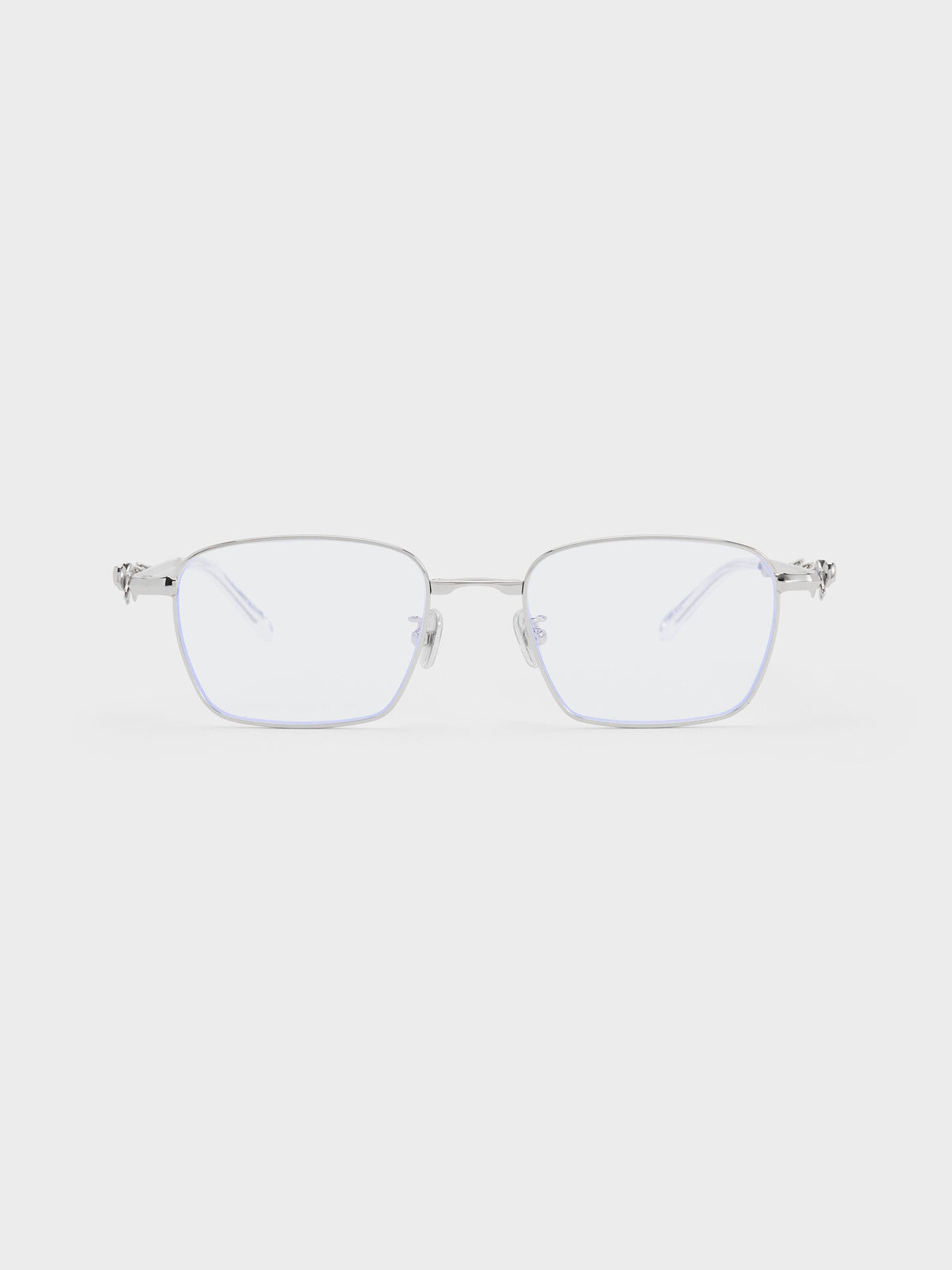 CHARLES & KEITH Value / Paige Clear Rectangular Sunglasses - Silver