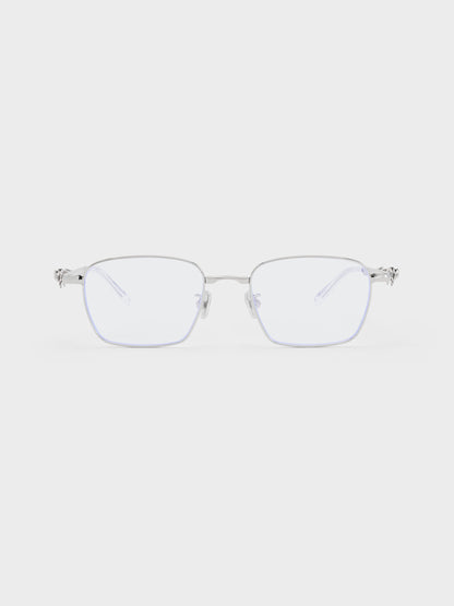 CHARLES & KEITH Value / Paige Clear Rectangular Sunglasses - Silver