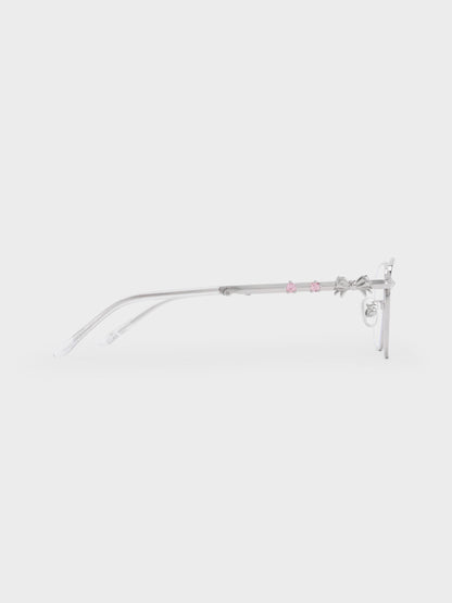 CHARLES & KEITH Value / Paige Clear Rectangular Sunglasses - Silver
