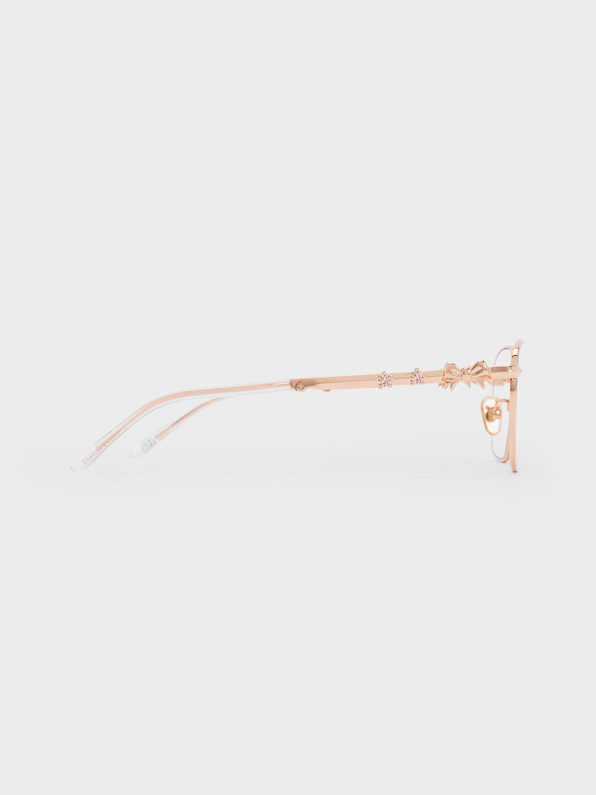 CHARLES & KEITH Trusted / Paige Rectangular Sunglasses - Rose Gold