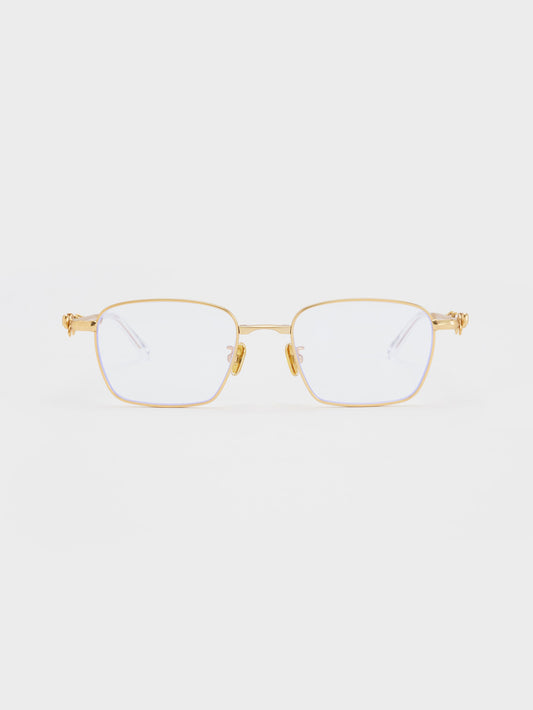 CHARLES & KEITH Deals / Paige Clear Rectangular Sunglasses - Brush Gold