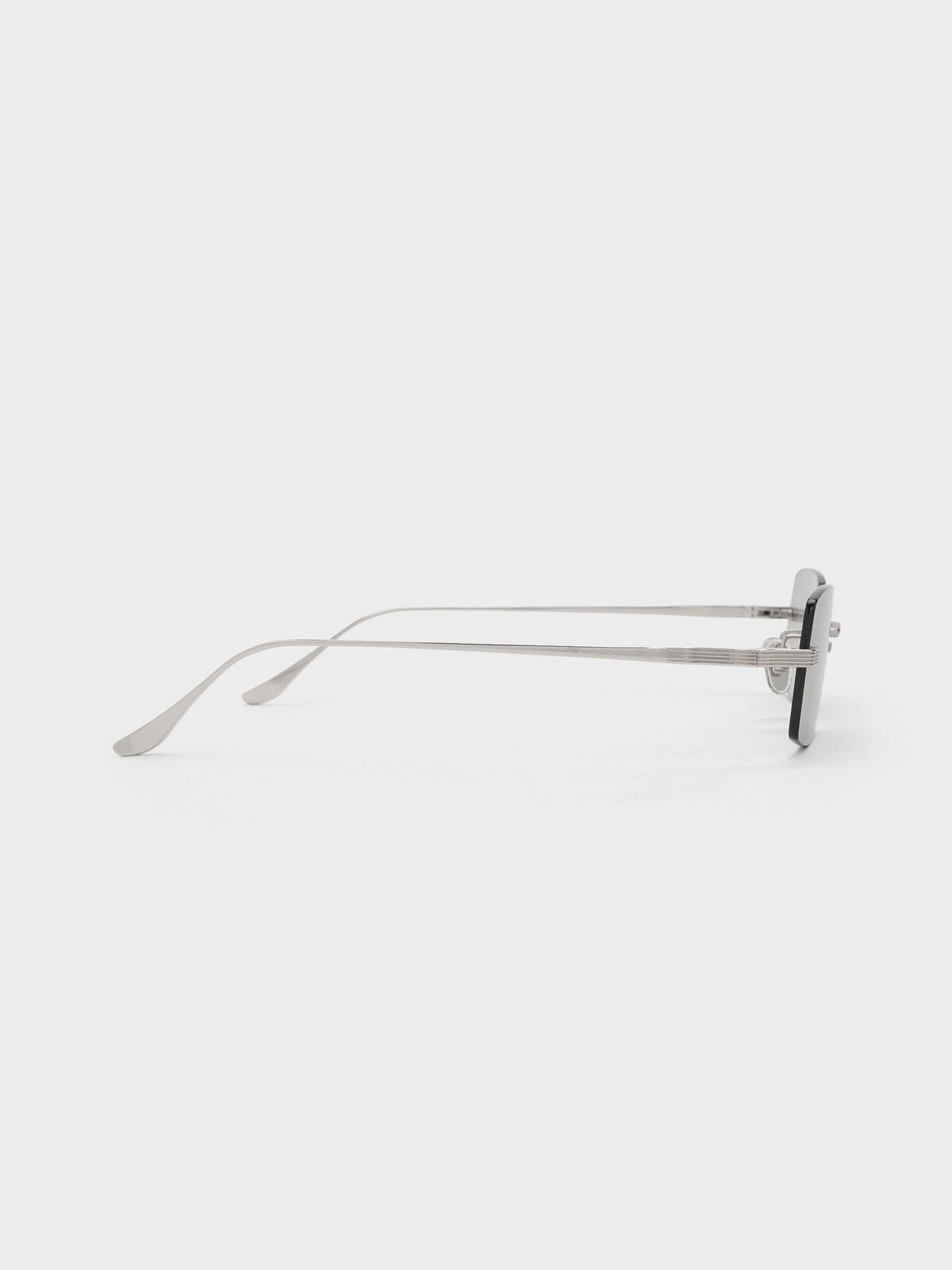 CHARLES & KEITH Discount / Easton Rimless Rectangular Sunglasses - Silver