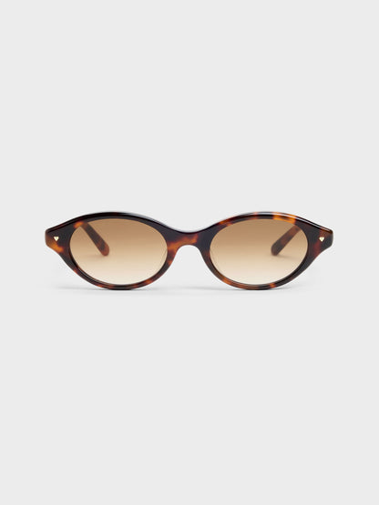 CHARLES & KEITH Exclusive / Pecola Oval Sunglasses - T. Shell