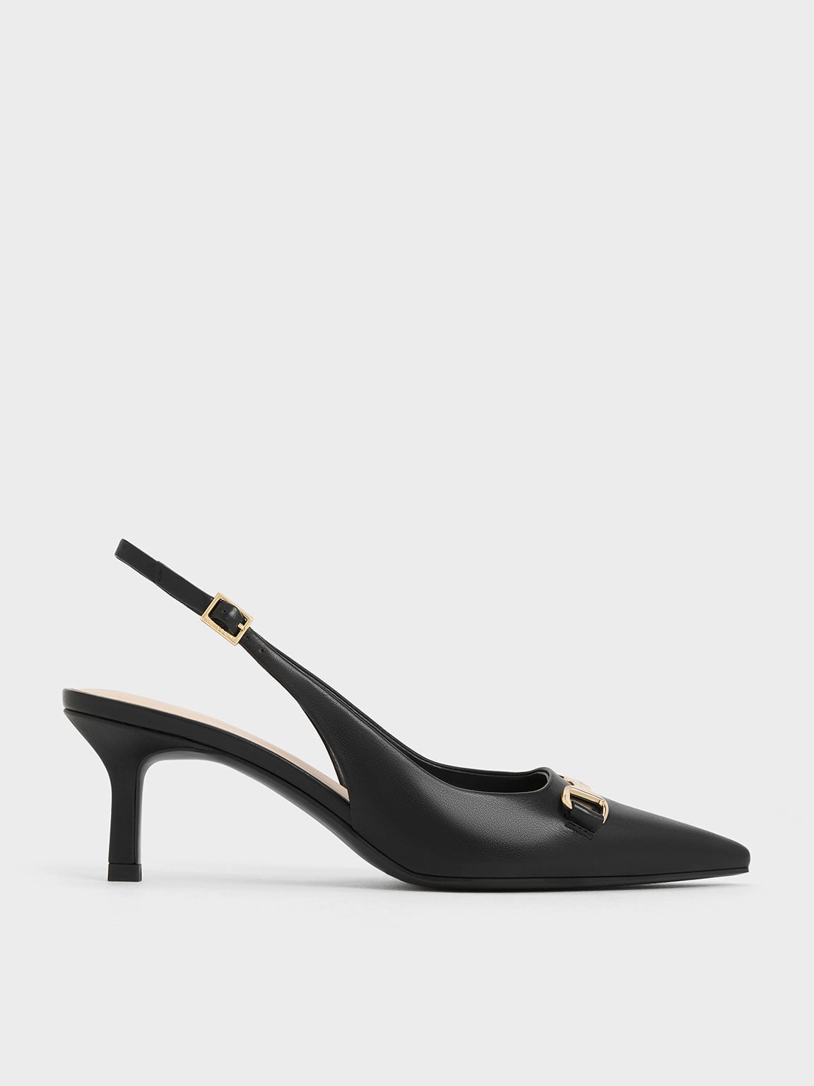 CHARLES & KEITH Classic / Leslie Slingback Pumps - Black