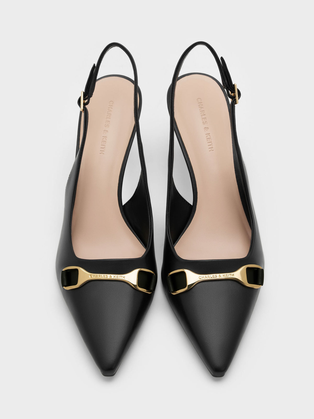 CHARLES & KEITH Classic / Leslie Slingback Pumps - Black