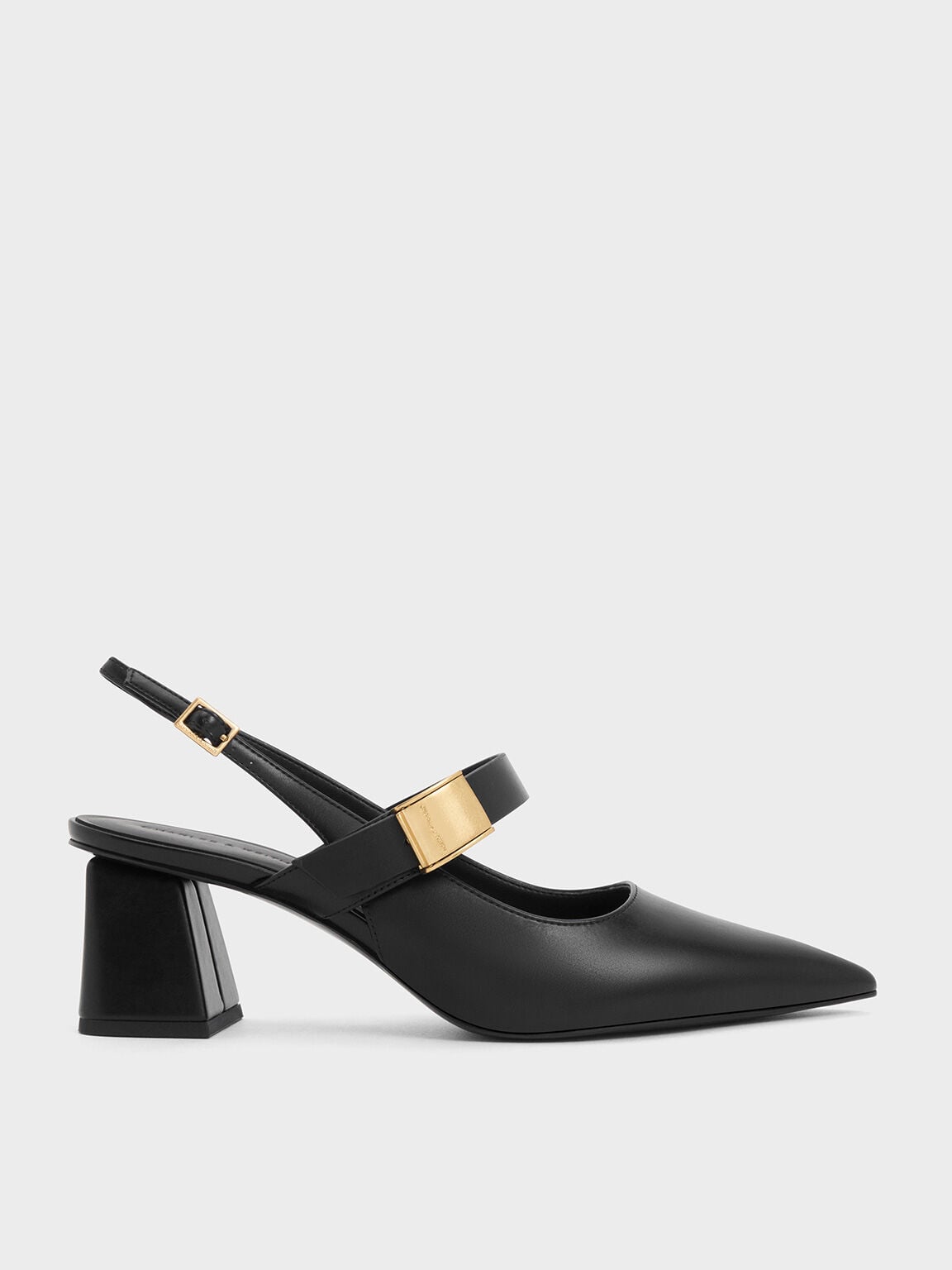 CHARLES & KEITH Exclusive / Yvette Mary Jane Slingback Pumps - Black