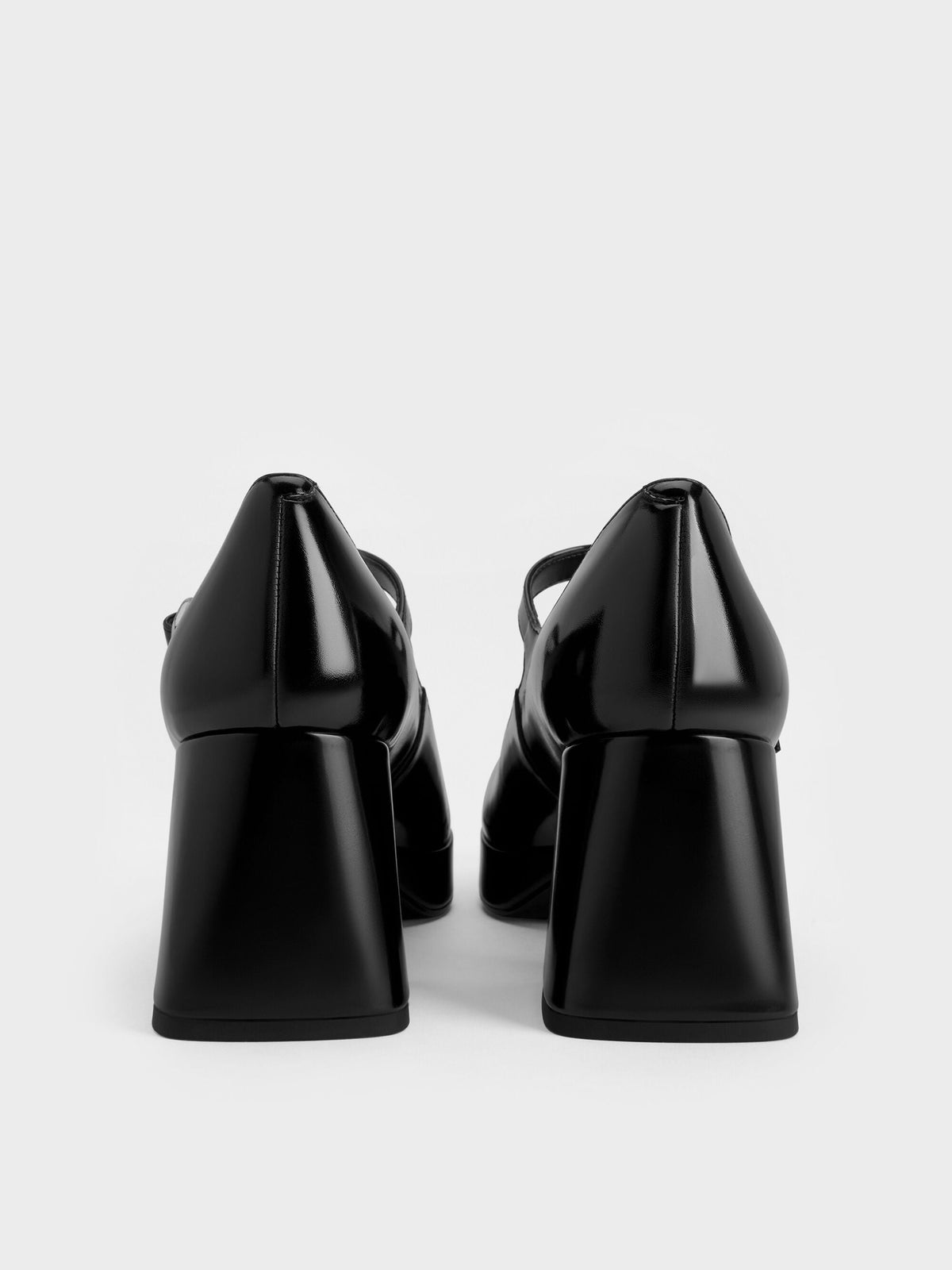 CHARLES & KEITH Trusted / Platform Mary Jane Pumps - Black Box