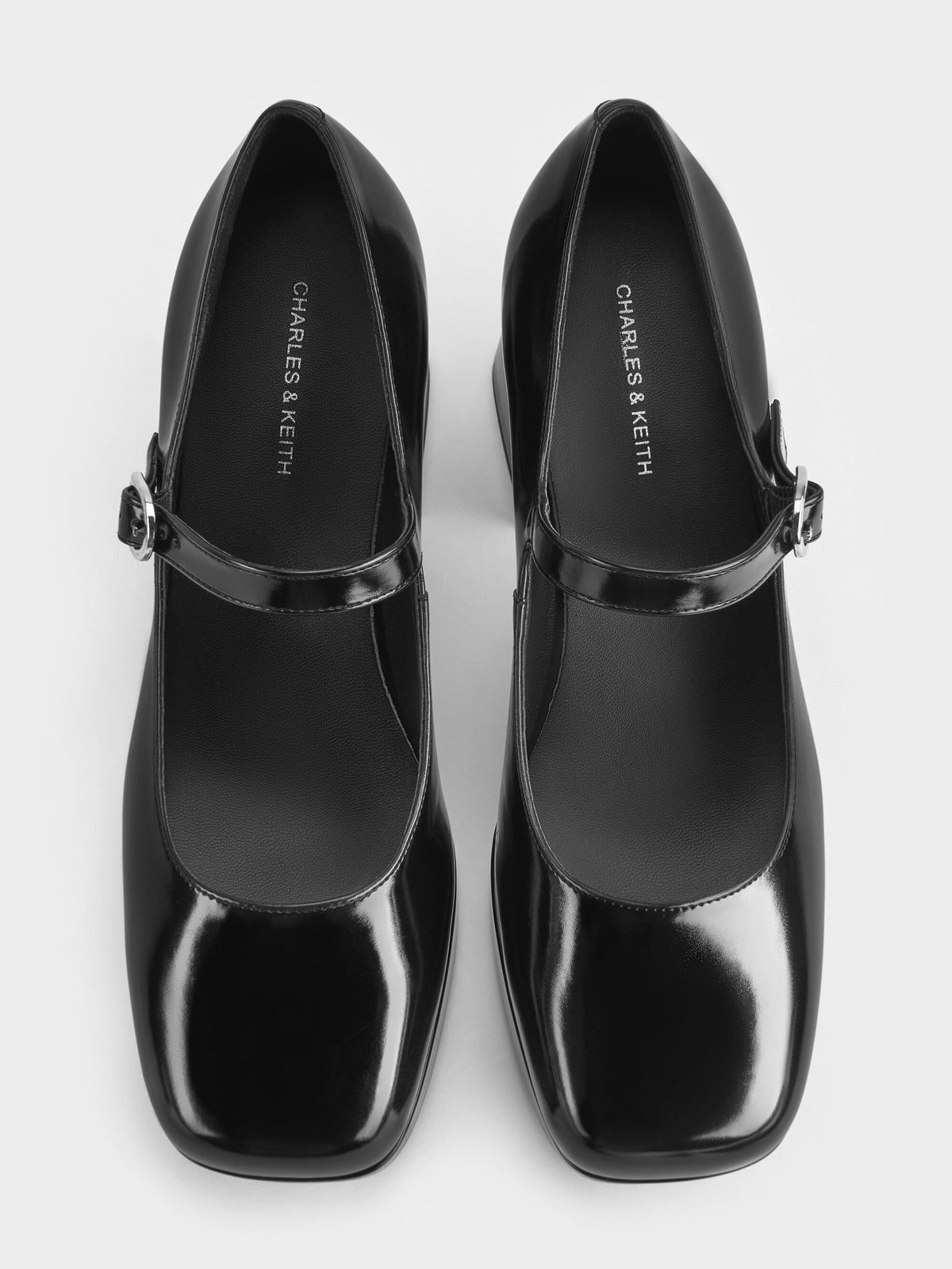 CHARLES & KEITH Trusted / Platform Mary Jane Pumps - Black Box