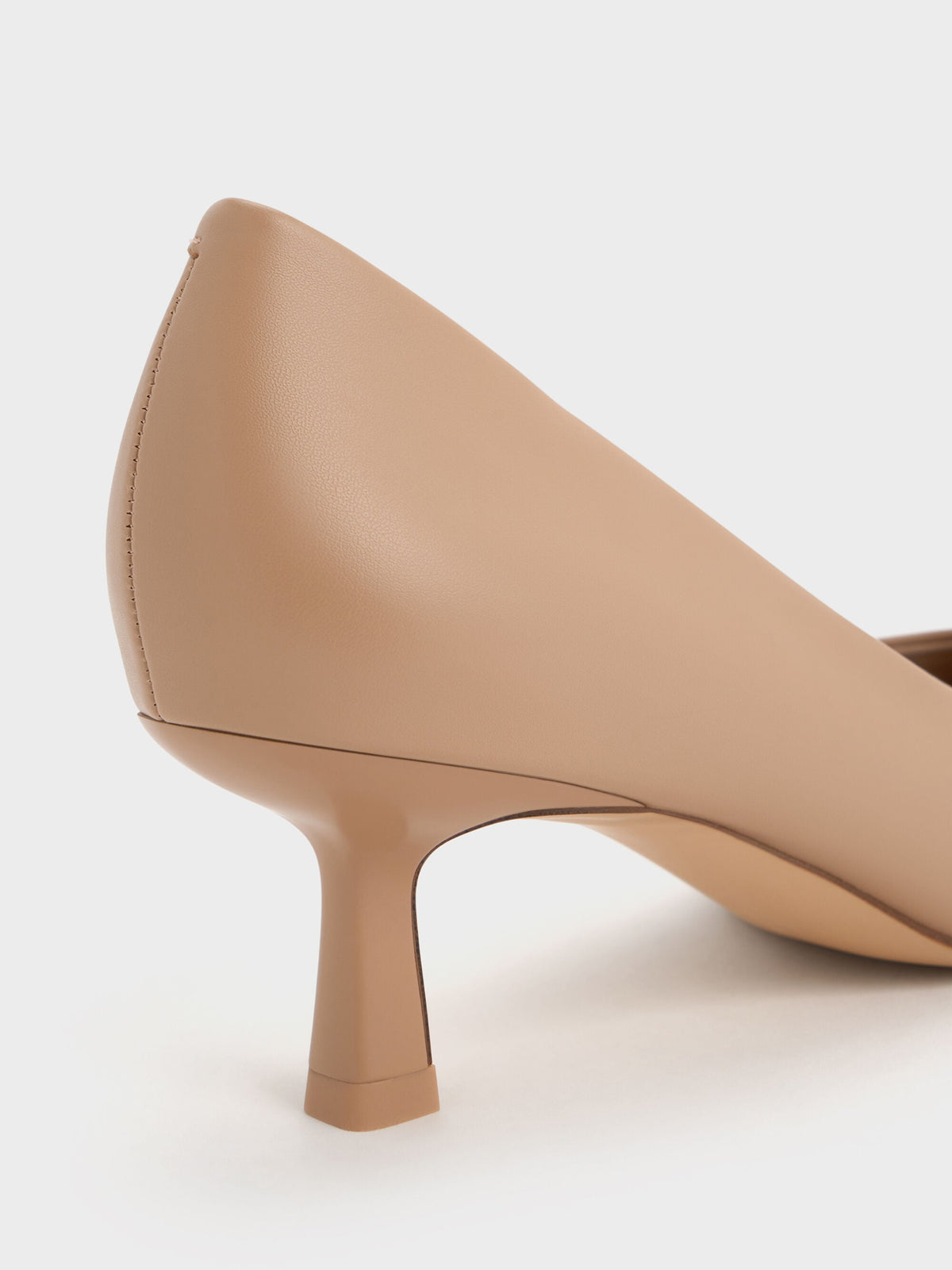 CHARLES & KEITH Latest / Emmy Pointed Kitten Heel Pumps - Nude