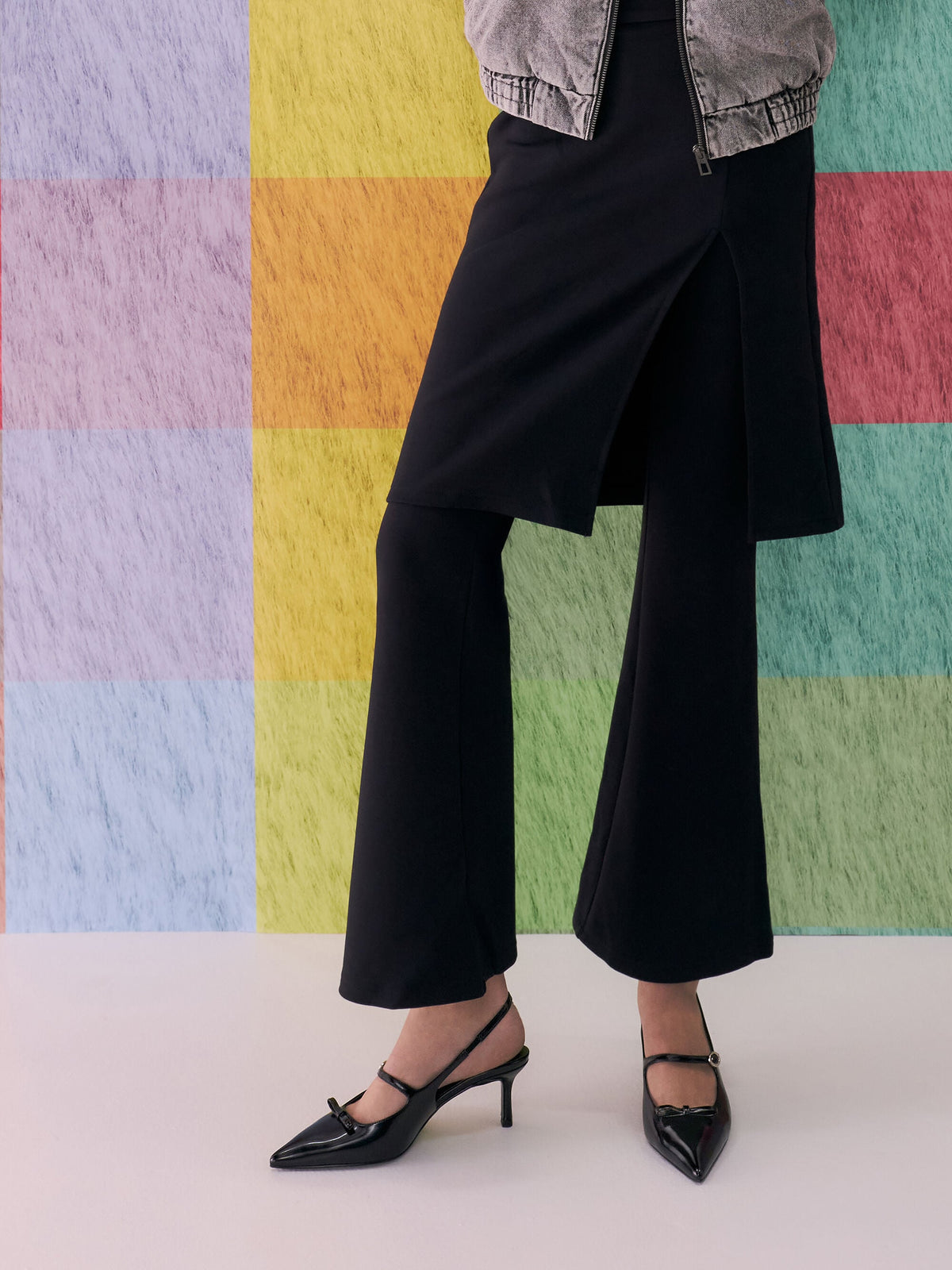 CHARLES & KEITH Essential / Sonali Bow Slingback Pumps - Black Box