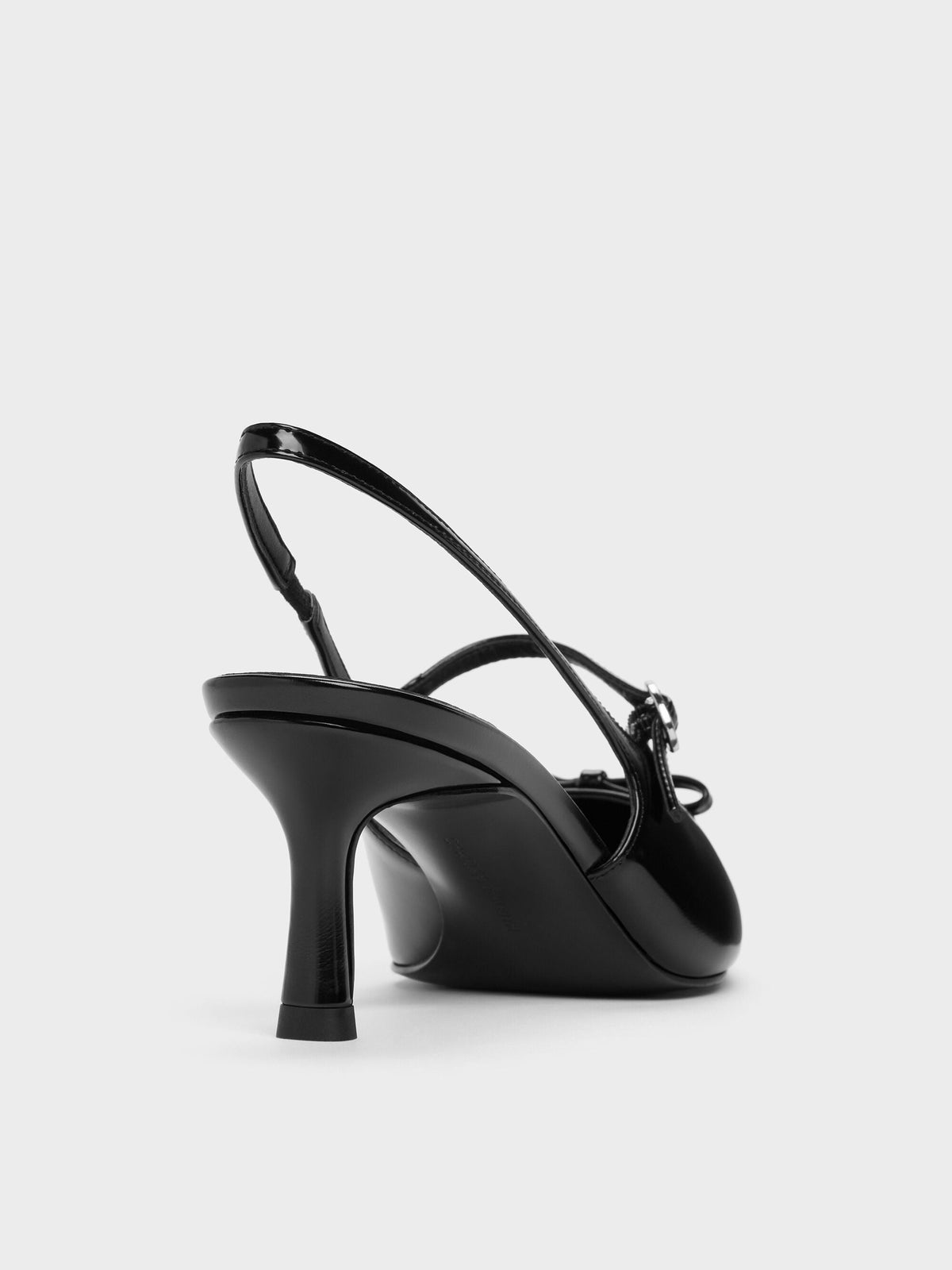 CHARLES & KEITH Essential / Sonali Bow Slingback Pumps - Black Box