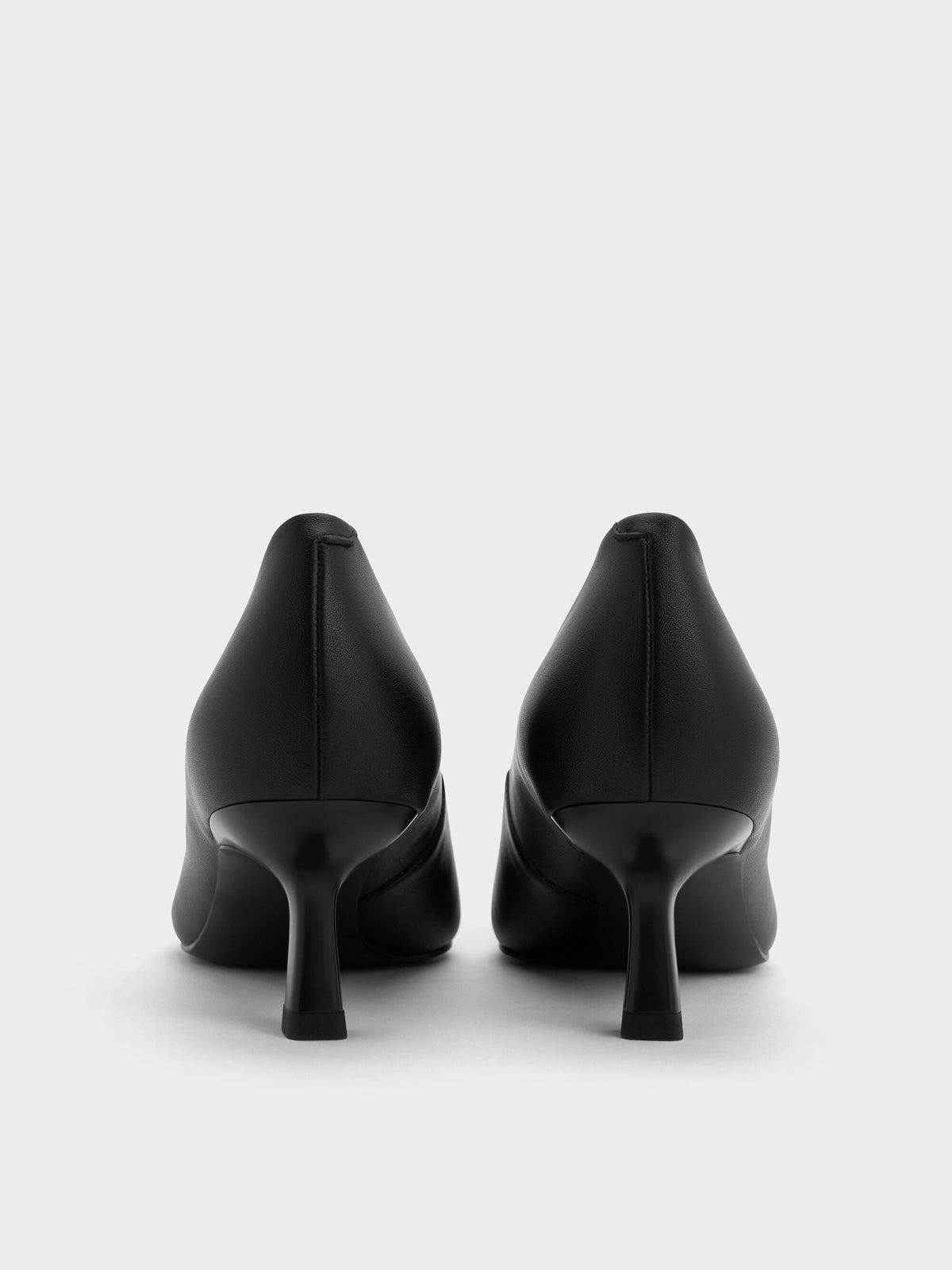 CHARLES & KEITH Premium / Emmy Pointed Kitten Heel Pumps - Black