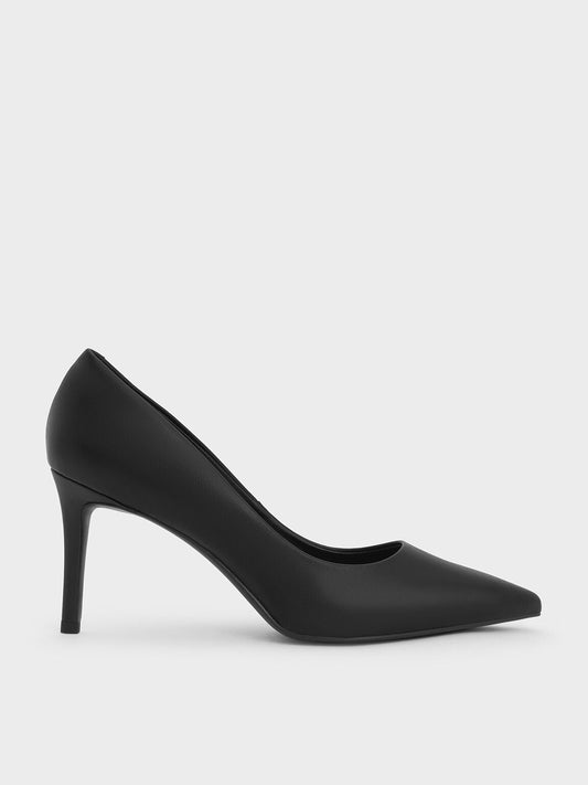 CHARLES & KEITH Customer Favorite / Emmy Pointed Stiletto Pumps - Black