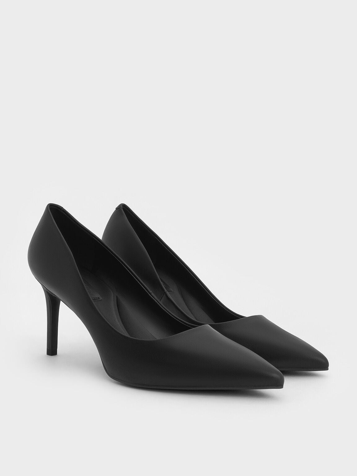 CHARLES & KEITH Customer Favorite / Emmy Pointed Stiletto Pumps - Black
