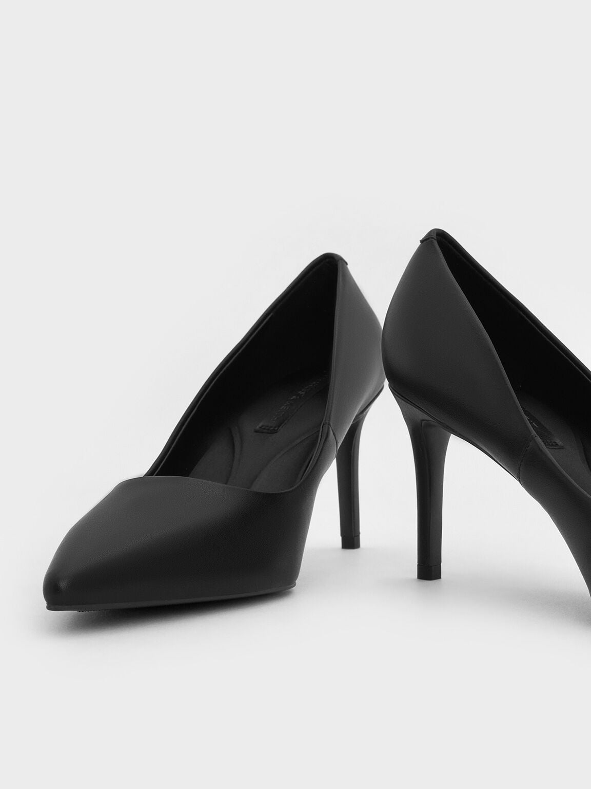 CHARLES & KEITH Customer Favorite / Emmy Pointed Stiletto Pumps - Black