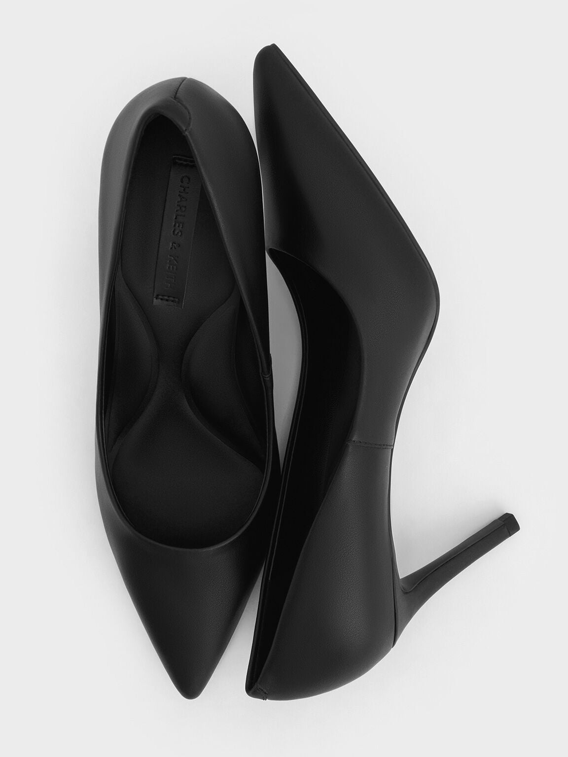 CHARLES & KEITH Customer Favorite / Emmy Pointed Stiletto Pumps - Black
